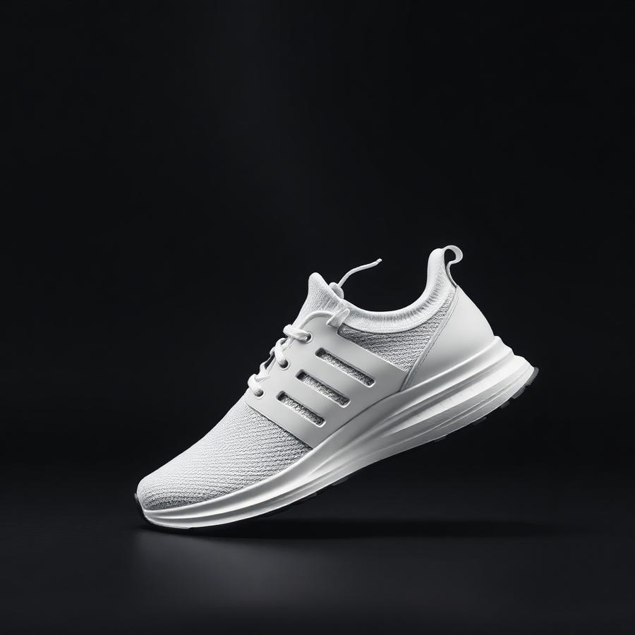 Adidas Cloud Runner Knit in Triple White